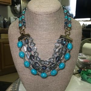 Jones New York Tier Turquoise Necklace
